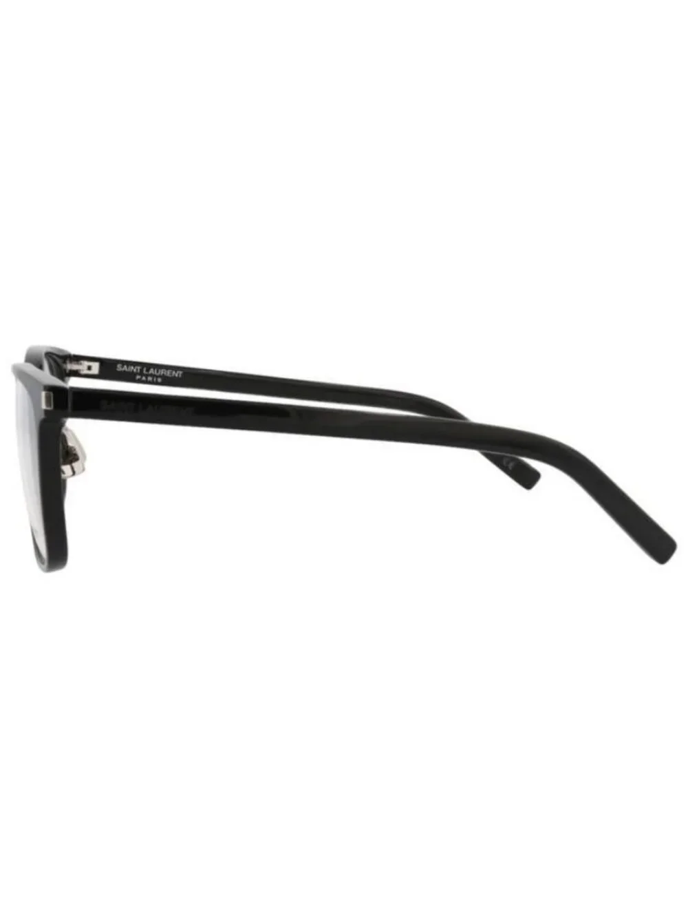 New Saint Laurent Mens Square/Rectangle Black Black Transparent Fashion Designer